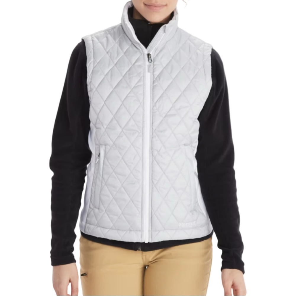 Marmot Women’s Gray Kitzbuhel Quilted Puffer Vest Medium EUC Outdoor Gorpcore